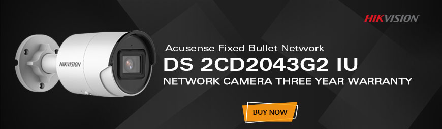 Hikvision 4MP AcuSense Fixed Bullet Network Camera (DS-2CD2043G2-IU)