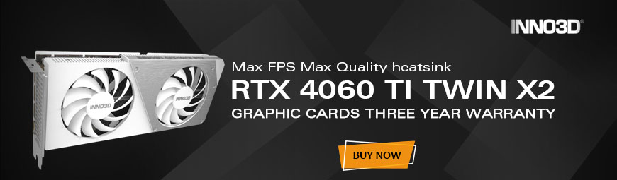 Inno3d Geforce RTX 4060 Ti 16GB GDDR6 Twin X2 OC White (N406T2-16D6X-178055W)