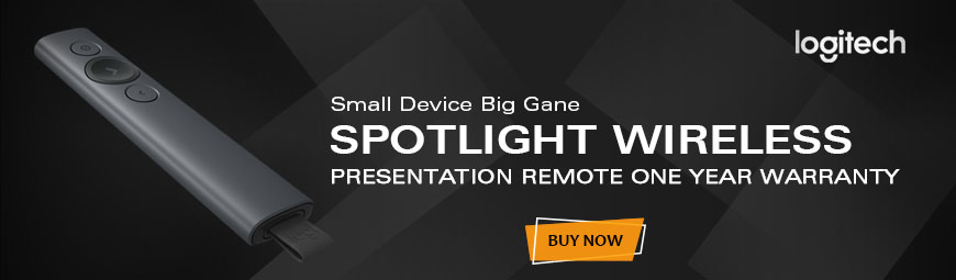 Logitech Spotlight Wireless Presentation Remote - Slate (910-004863)