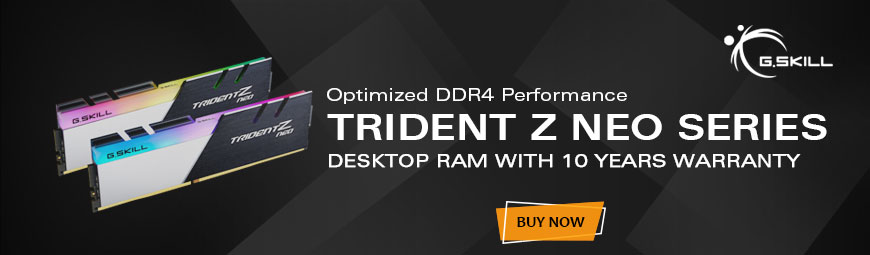 G.skill Trident Z Neo 32GB (2 x 16GB) DDR4 3600MHz Desktop RAM (F4-3600C18D-32GTZN)
