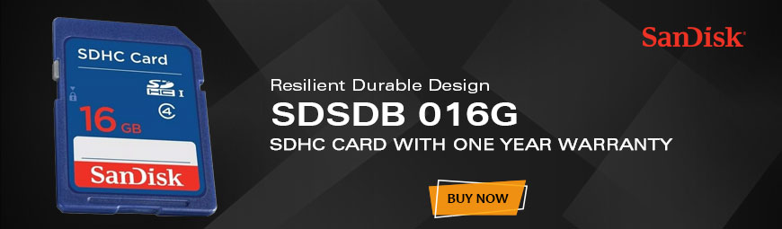SanDisk 16GB Standard SDHC Card (SDSDB-016G-B35)