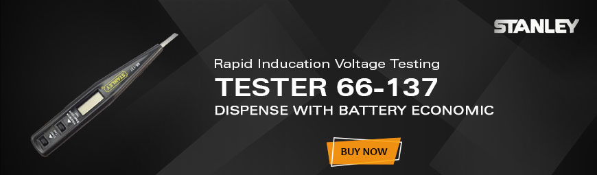 Stanley Digital Voltage Tester 66-137 (Yellow and Black) 