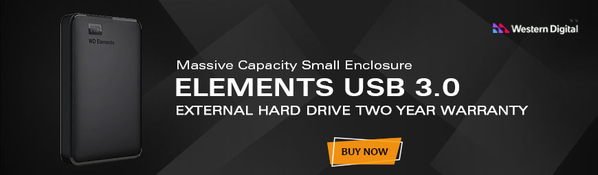 Western Digital Elements 2TB Portable External Hard Drive - Black (WDBHDW0020BBK-EESN)