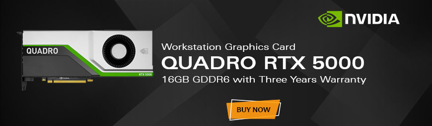 NVIDIA Quadro RTX 5000 Workstation Graphics Card