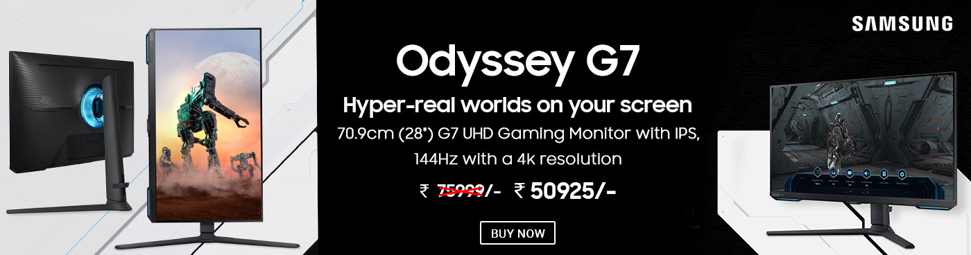 Samsung 28 inch Odyssey G7 UHD Gaming Monitor (LS28BG702EWXXL)