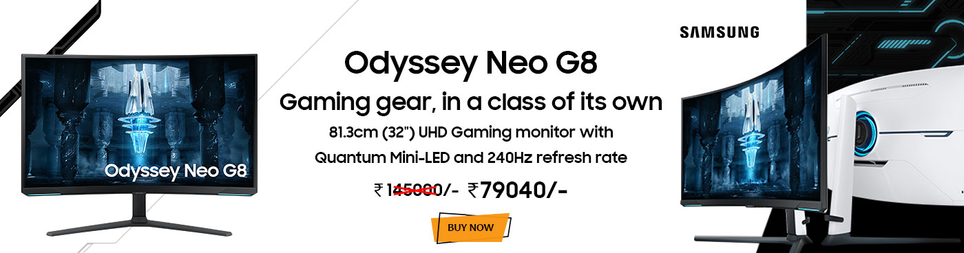 Samsung Odyssey Neo G8 32inch UHD Gaming Monitor with Quantum Mini-LED (LS32BG850NWXXL)