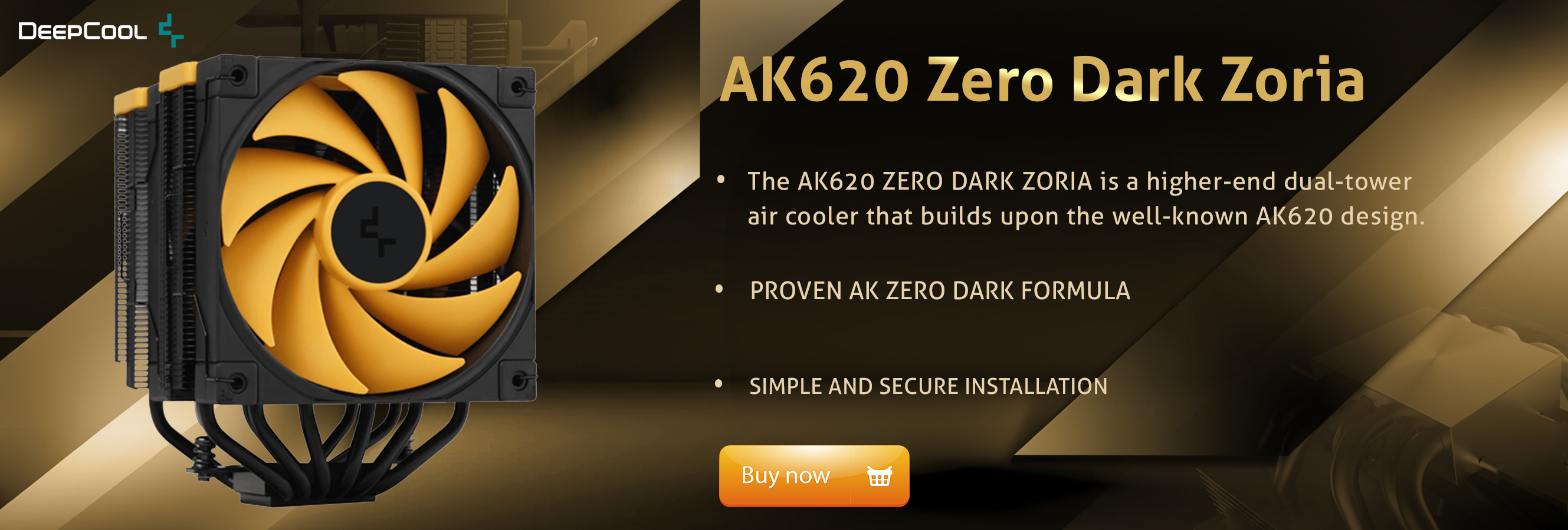 Deepcool AK620 Zero Dark Zoria 120mm Air Cooler Black (R-AK620-BKNPMN-E)