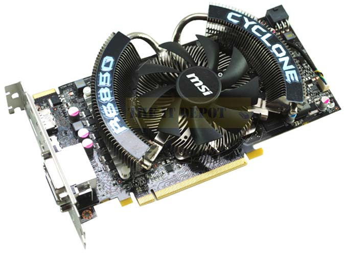 Msi Radeon HD6850 1024MB GDDR5 ATI PCI E Graphic Cards (R6850 CYCLONE 1GD5-PE-OC)