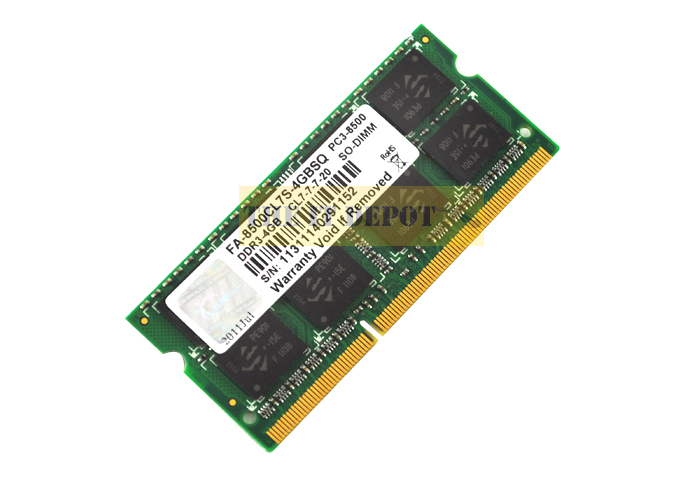 G.Skill 4GB (1 x 4GB) DDR3 1066MHz Laptop RAM For MAC (FA-8500CL7S-4GBSQ)