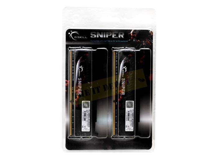 G.skill Sniper 8GB (2 x 4GB) DDR3 1600MHz Desktop RAM (F3-12800CL9D-8GBSR)