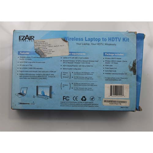 Ezair Ez View Wireless Laptop to HDTV Kit