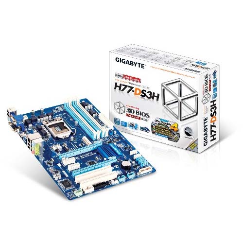 Gigabyte GA-H77-DS3H 32GB DDR3 Intel Motherboard