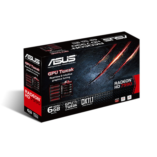 Asus Radeon HD7990 6GB DDR5 ATI PCI E Graphics Card (HD7990-6GD5)