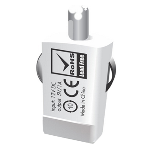 Portronics Car Power Micro Auto USB Charger - White (POR 331)