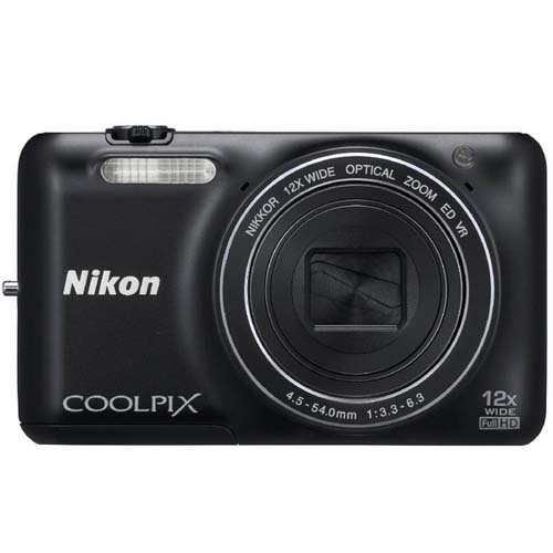 Nikon Coolpix S6600 16MP Digital Camera - Black