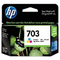 HP 703 Tri-color Deskjet Inkjet Cartridge (CD888AA)