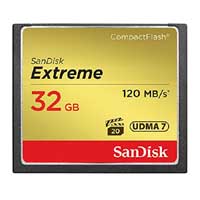 Sandisk 32GB Extreme CompactFlash Card 120MB-S (SDCFXSB-032G-G46)