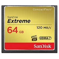 Sandisk 64GB Extreme CompactFlash Card 120MB-S (SDCFXSB-064G-G46)