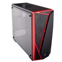 Corsair Carbide Series SPEC-04 Mid-Tower Tempered Glass Gaming Case - Black and Red (CC-9011117-WW)
