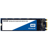 Western Digital Blue 3D Nand 250GB M.2 2280 SATA Internal Solid State Drive (WDS250G2B0B)