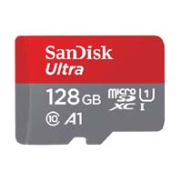 SanDisk Ultra 128GB MicroSD UHS-I Card (SDSQUAR-128G-GN6MA)