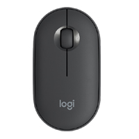 Logitech Pebble M350 Wireless and Bluetooth Mouse - Graphite(910-005602)
