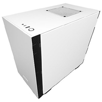 Nzxt H210i Mini-ITX Case with Lighting and Fan Control - Matte White (CA-H210I-W1)