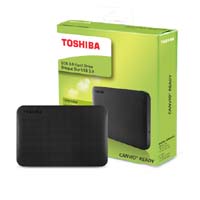 Toshiba Canvio Ready 1TB Portable Hard Drive - Black (HDTB410AK3AA)