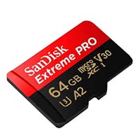 SanDisk Extreme PRO 64GB microSDXC UHS-I Card (SDSQXCY-064G-GN6MA)