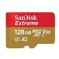 SanDisk Extreme 128GB MicroSD UHS-I Card (SDSQXA1-128G-GN6MA)