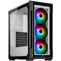 Corsair iCUE 220T RGB Tempered Glass Mid-Tower Smart Case - White (CC-9011191-WW)