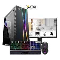Yuma Gaming PC (Ryzen 5 3400G, 8GB, 120GB SSD, 2TB, 23.8inch Monitor)