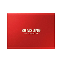 Samsung T5 Portable 500GB USB 3.1 External Solid State Drive - Red (MU-PA500R-WW)