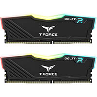 Teamgroup T-Force Delta RGB 32GB (16GBx2) DDR4 3600MHz Memory - Black (TF3D432G3600HC18JDC01)