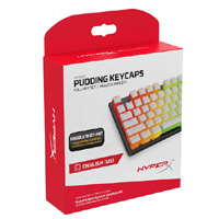 HyperX Pudding Keycaps PBT Upgrade Kit - White (HKCPXP-WT-US-G)
