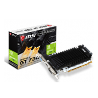 MSI Geforce GT 730 2GB DDR3 NVidia PCI E Graphic (N730K-2GD3H-LP)