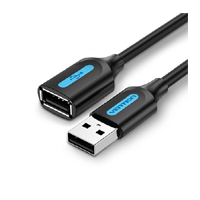 Vention USB 2.0 A Male to A Female Extension Cable 2M Black (CBIBH)