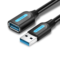 Vention USB 3.0 A Male to A Female Extension Cable 2M Black (CBHBH)