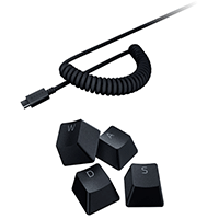 Razer PBT Keycap + Coiled Cable Upgrade Set Classic Black (RC21-01490800-R3M1)