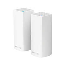 Linksys Velop Intelligent Mesh WiFi System Tri-Band AC4400 2-Pack (WHW0302-AH)