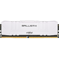 Crucial Ballistix 16GB DDR4 2666 Memory - White (BL16G26C16U4W)