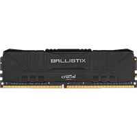 Crucial Ballistix 16GB DDR4 2666 Memory - Black (BL16G26C16U4B)
