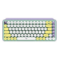 Logitech POP Keys Wireless Mechanical Keyboard with Customizable Emoji Keys - Daydream (920-010578)