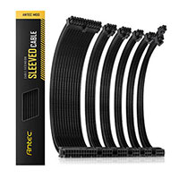 Antec Sleeved Extension Cable Kit - Black (PSUSCB30-101-B)