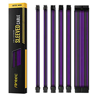 Antec Sleeved Extension Cable Kit - Purple-Black (PSUSCB30-205-P-B)