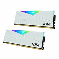 Adata XPG Spectrix D50 RGB 16GB (2x8GB) DDR4 3600MHz CL18 Desktop Memory - White (AX4U36008G18I-DW50)