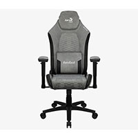 AeroCool Crown AeroSuede Gaming Chair - Stone Grey