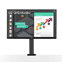 LG 27 QHD Ergo IPS Monitor with USB Type-C (27QN880)