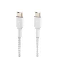 Belkin BOOST CHARGE 1m Braided USB-C to USB-C Cable - White (CAB004bt1MWH)