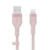 Belkin BOOST CHARGE Flex USB-A Cable with Lightning Connector - Pink (CAA008bt1MPK)